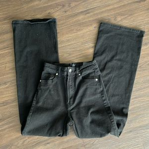 H&M wide leg high waisted pants